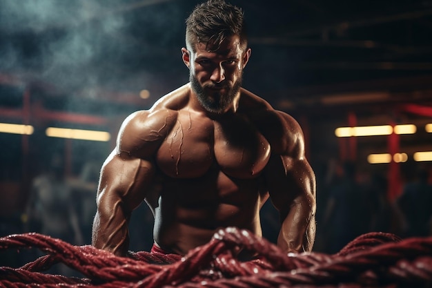 Krachtige Strongman-training met Battle Ropes Generatieve AI