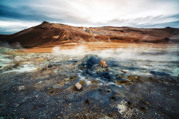 Фото Крафла геотермальная хверир, namafjall в исландии