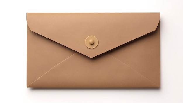 Kraft paper envelope with a clasp