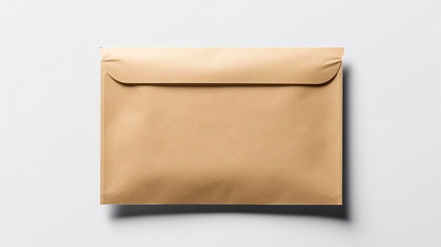 クラフト紙パッケージの封筒のモックアップ