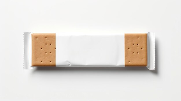 Photo kraft snack bar mockup