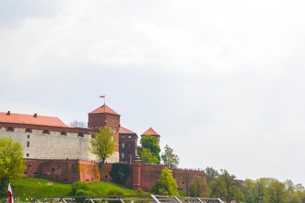 Krakau Polen 3 mei 2021 Het kasteel op Wawel