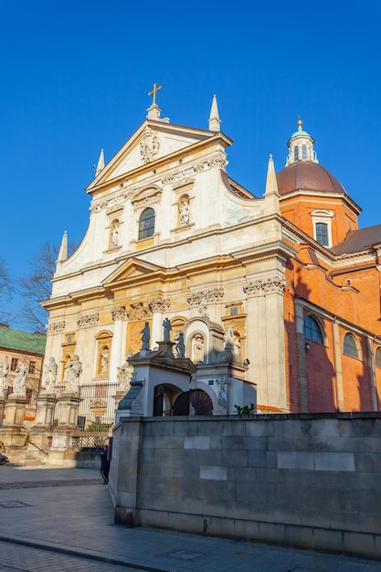 Krakow Poland 14 March 2022 Saints Peter and Paul Church in Krakow