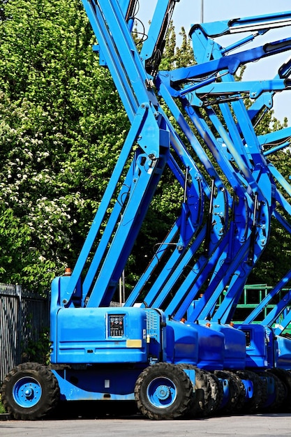 Foto kran met blauwe hemel geen mensen foto