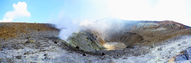 Foto krater van de fossa de vulcano