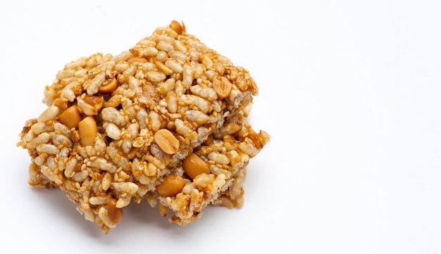 Krayasart Thai crispy rice peanut and sesame cereal bar