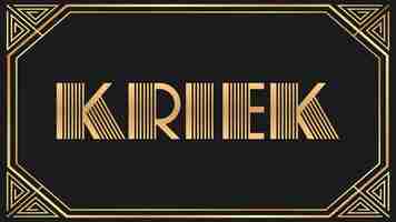 Photo kriek jazz gold text