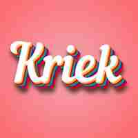 Photo kriek text effect photo image cool