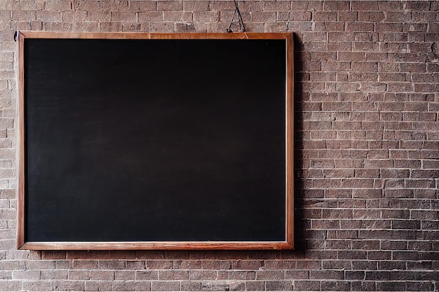 Krijtbord op muur leeg klaslokaal schoolbord