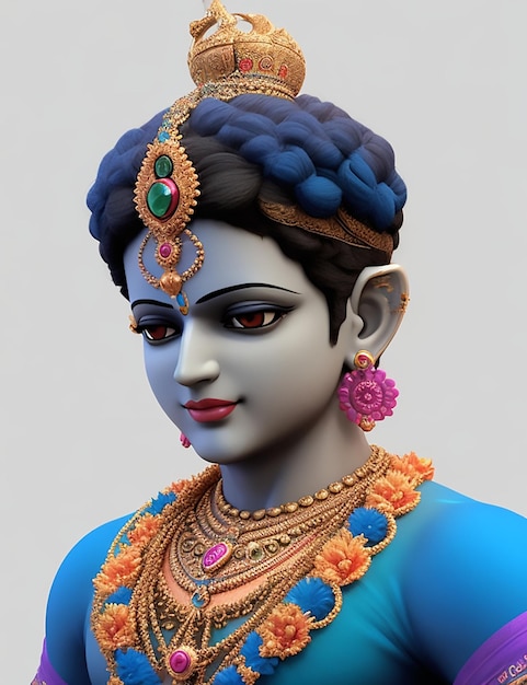 krishna colorful photo