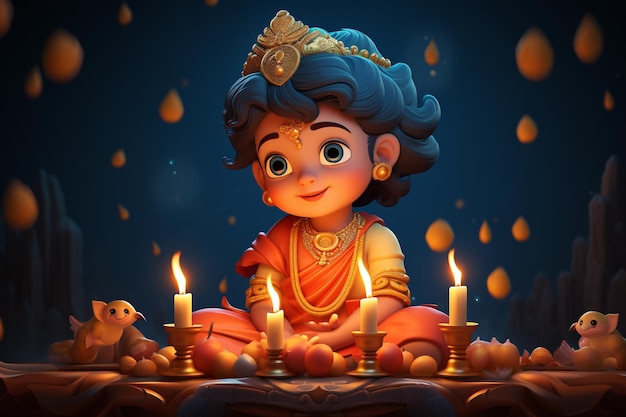 Krishna Janmashtami, een van de belangrijkste festivals in het hindoeïsme die de geboorte van Krishna viert, valt op de 8e dag van de afnemende maan van de maanmaand Shravan tijdens de Rohini Nakshatra-periode