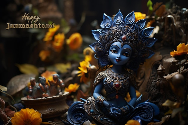 Krishna janmashtami jaarlijks hindoeïstisch festival dat de geboorte van Krishna viert de achtste incarnatie van Vishnu oppergod van de Vaishnava traditie van het hindoeïsme Religieus cultureel