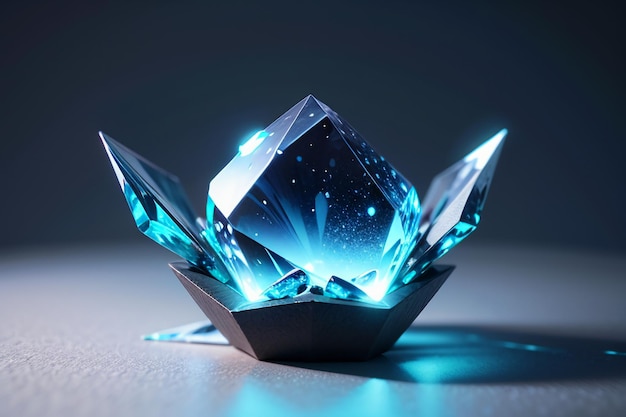 Kristal helder kleurrijke edelsteen diamant gesneden doorzichtige kristal behang achtergrondfotografie