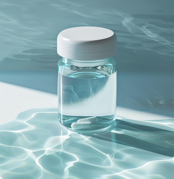 Kristalheldere blauwe waterflessen met beveiligde doppen perfect voor onthego drinken