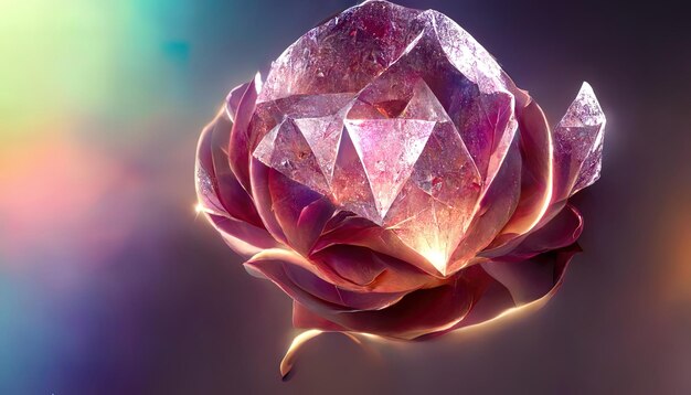 Kristalroos mooie lichte bloemen