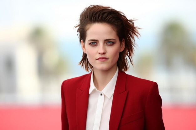 Photo kristen stewart shines at equals photocall in venice film festival