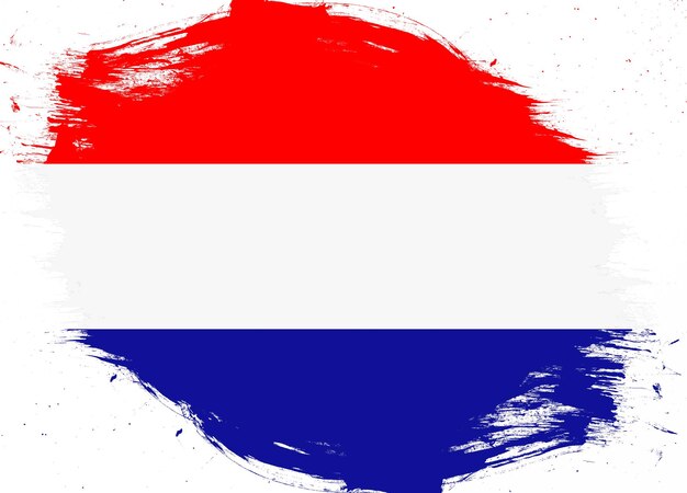 Kroatië vlag op noodlijdende grunge brush achtergrond