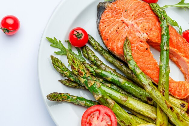 Krokant geroosterde zalm steak