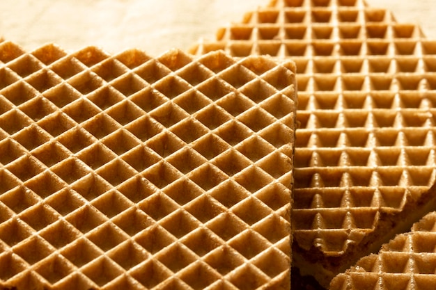 Krokante wafels met chocolade en hazelnootcrème