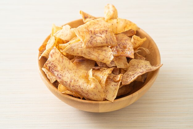 Krokante Zoete Taro Chips - Gezonde snack