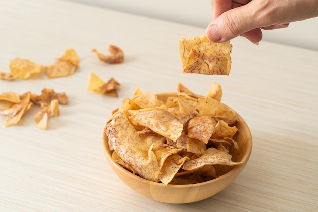 Krokante Zoete Taro Chips - Gezonde snack