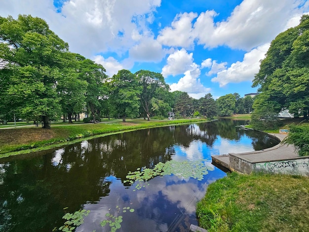 Kronvalda park in Riga capital of Latvia