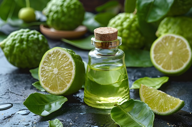 Kruidenaromaolie van Bergamot voor Spa Serenity Genative AI