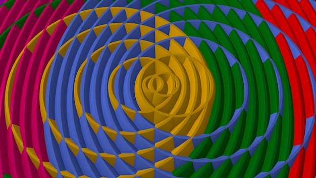 Kruisende kleurrijke cirkels