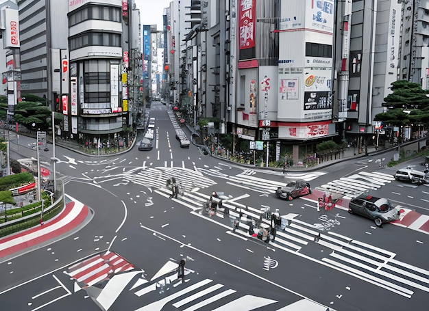 Kruispunt Tokio Japan