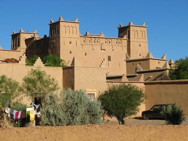 Photo the ksar berber house ouarzazate morocco