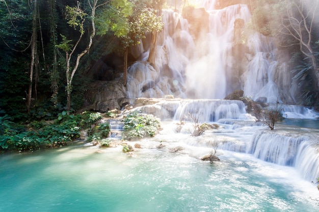 Kuang Si-waterval (Tat Guangxi), Luang Prabang, Laos