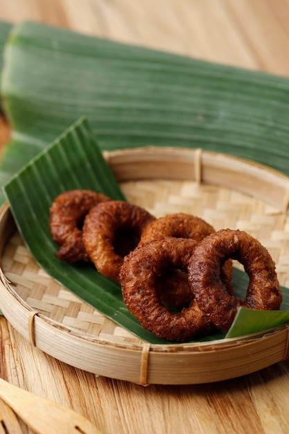 Kue Cincin or Ali Agrem Traditional Indonesian Snack from West Java Indonesia Usually served with Tea