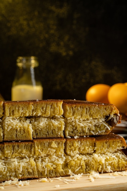 Kue Hok Lo Pan or martabak bangka is Dessert from Indonesia