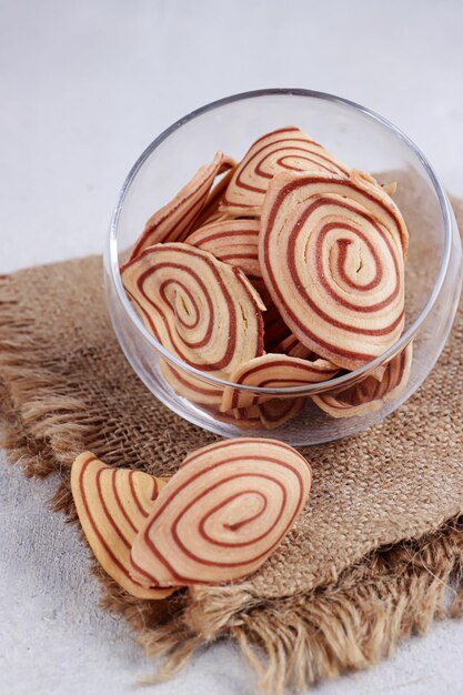 Kue Kuping Gajah is one of Indonesian traditional cookies Has a unique shape like an elephant ear