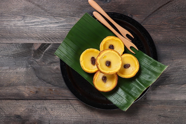 Kue lumpur labu is an Indonesian traditional pancake made from pumpkin with a sweet taste