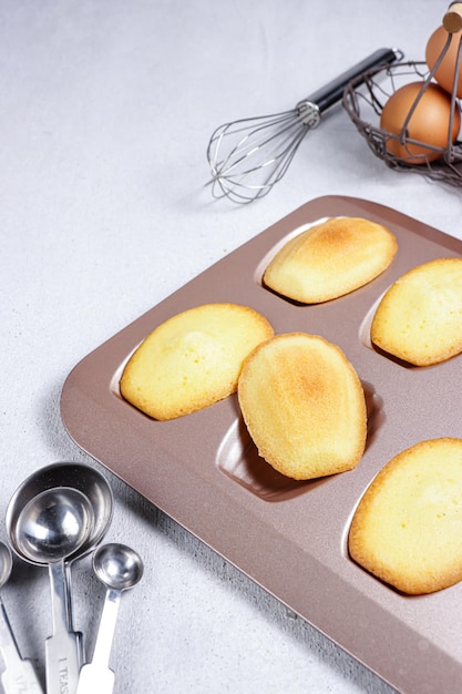 Kue madeleine Traditionele Madeleines taarten