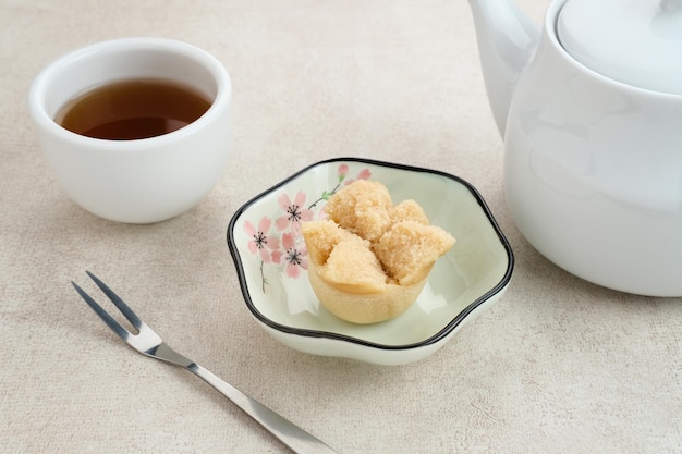 Kue Mangkok (Chinese fa gao) bekend als gelukstaart, meestal voor Chinees Nieuwjaar.