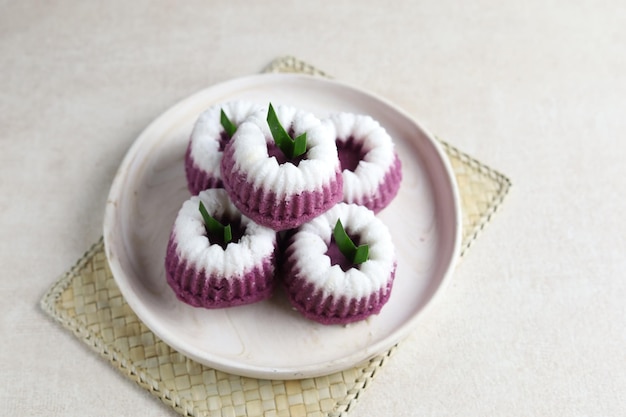 Kue Putu Ayu is Indonesian Traditional steamed cake made from rice flour