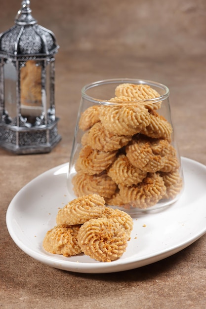 Kukis semprit speculos or biscoff butter cookies made from butter egg flour speculoos jam sugar