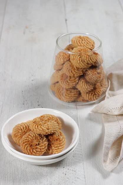 Kukis semprit speculos or biscoff butter cookies made from butter egg flour speculoos jam sugar