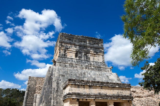 Kukulkan Piramide in Chichen Itza Site, Mexico