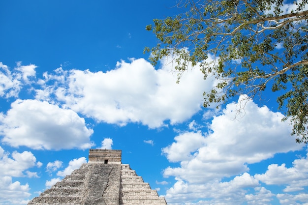 Kukulkan Pyramid in Chichen Itza Site, Mexico