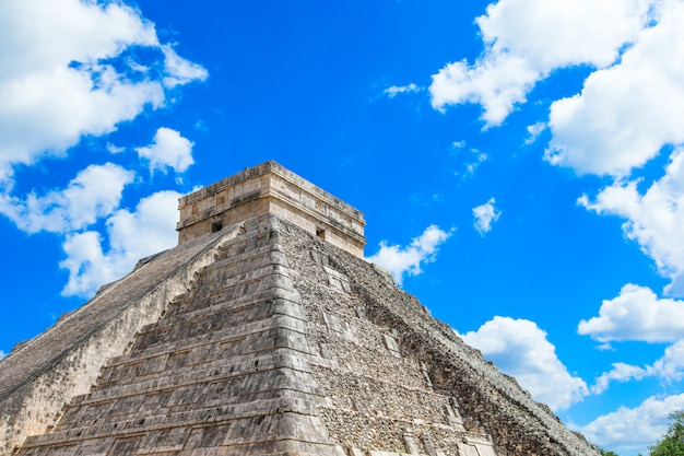 Kukulkan Pyramid in Chichen Itza Site, Mexico