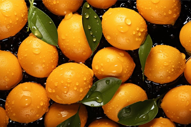 Of kumquat seamless background visible drop