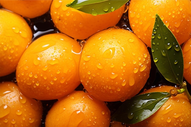 of kumquat seamless background visible drop