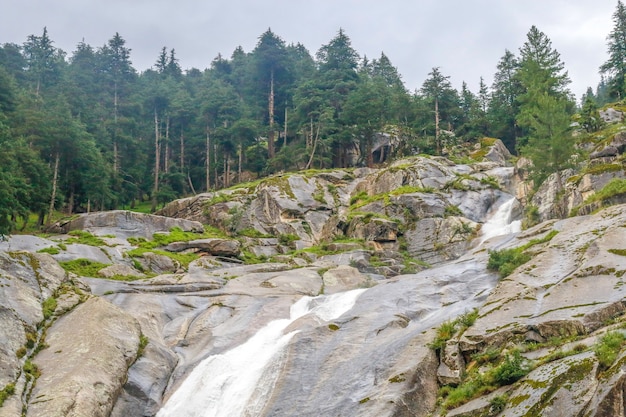 Kumrat Valley Waterval Prachtig Landschap Bergen Uitzicht