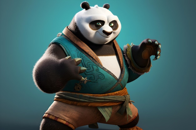 푸 팬다 (Kung Fu Panda) 팬다 (Panda) 판타지 (Fantasy) 3D 애니메이션