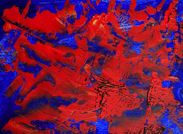 Kunst abstracte verf met acrylkleuren