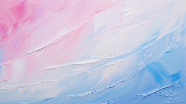 Kunst olie en acryl smear blot doek schilderen muur abstracte textuur roze blauwe witte kleur vlek