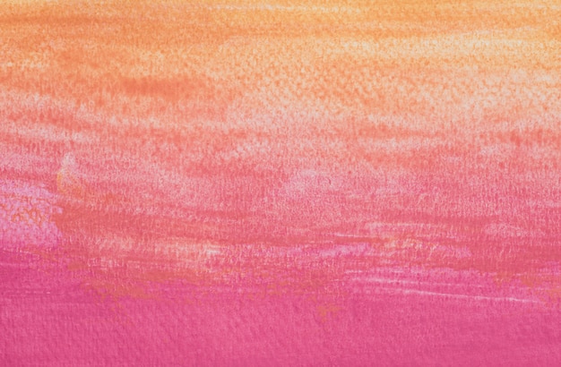 Kunst schilderij roze met oranje kleur op witte achtergrond